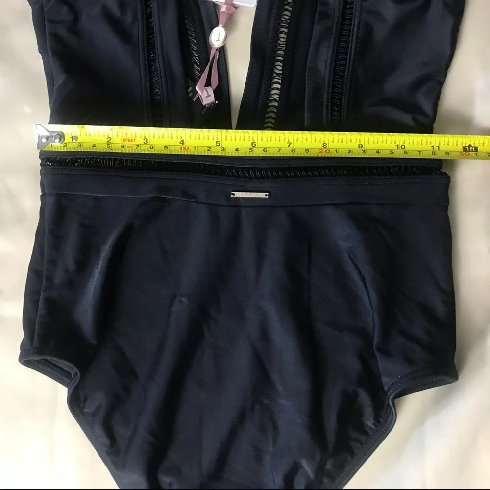 TED BAKER London Pointelle Deep V Plunge Swim